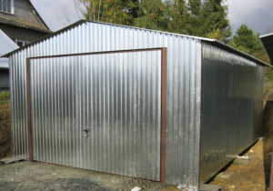 Garaż blaszany 35x5 dwuspadowy ocynkowany