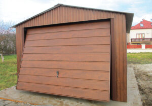 GaraŻ Blaszany 3,5x5,5 Drewnopodobny